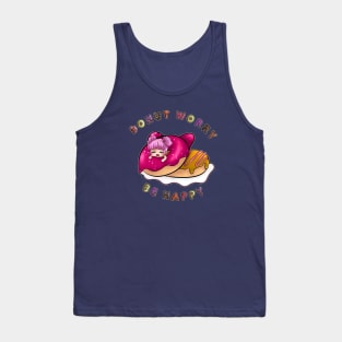 donut worry be happy G Tank Top